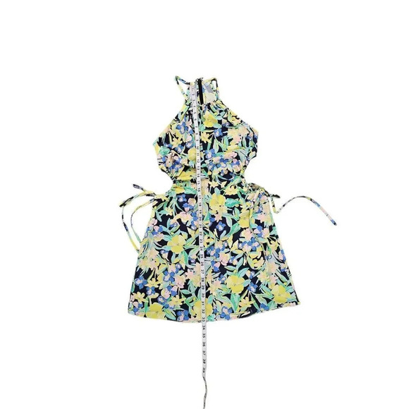 NWOT TOPSHOP cut out side floral poplin mini dress - Picture 11 of 12